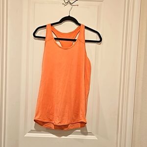 Lululemon Essential Tank Top Pleated Salmon Pink In Size 6